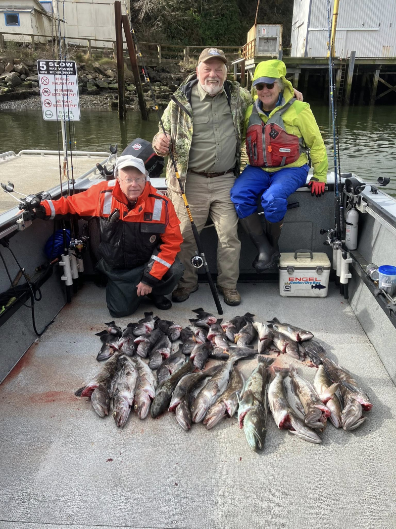 Successful Oregon Coast Bottom Fishing Trip with Professional Guide