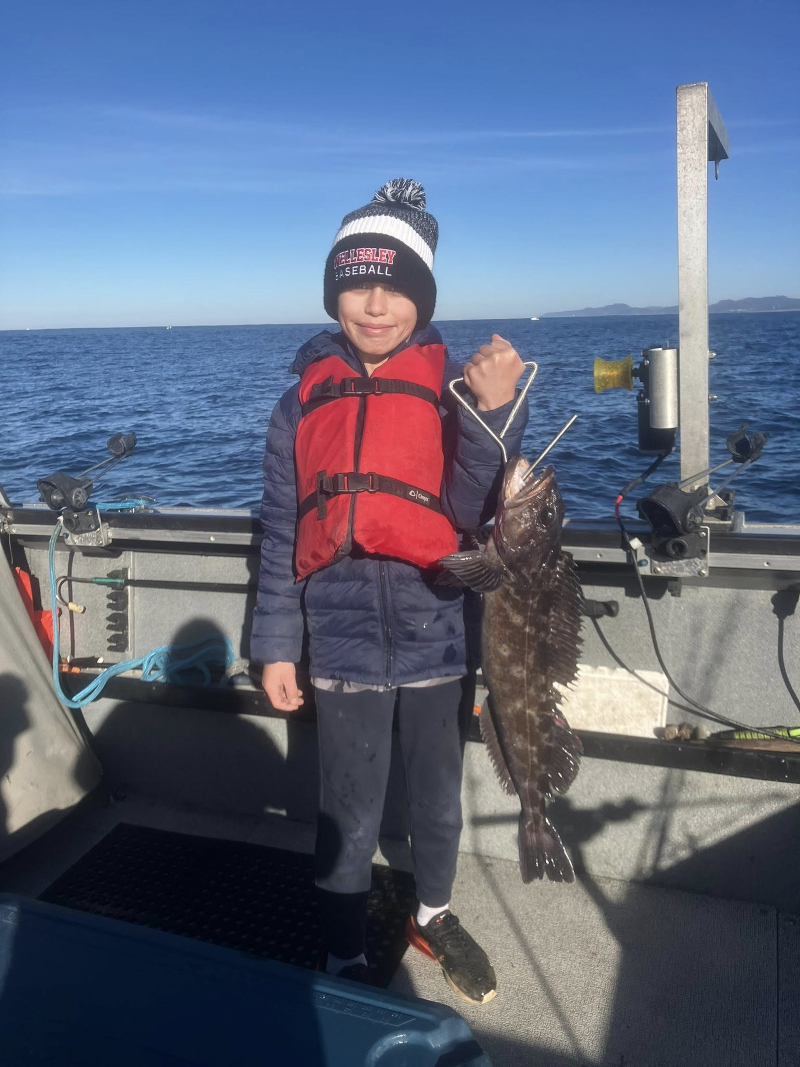 youth fishing oregon coast lingcod